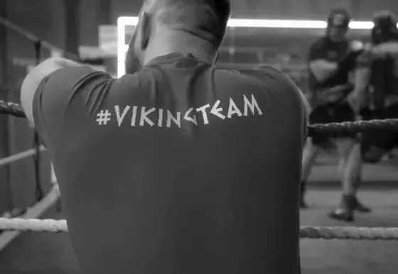 Ringside at a Viking Shop Suple fight night