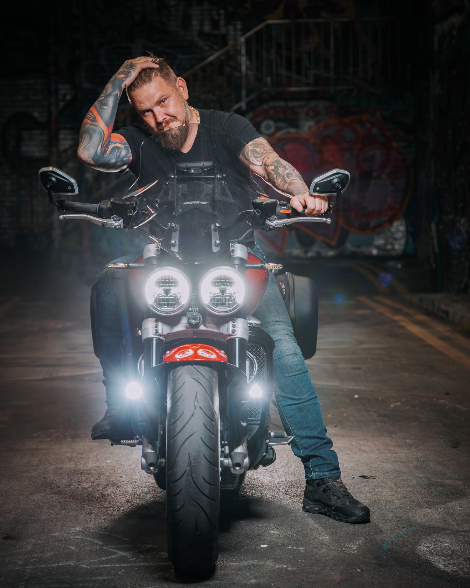 Motorcycle Outdoor Portrait